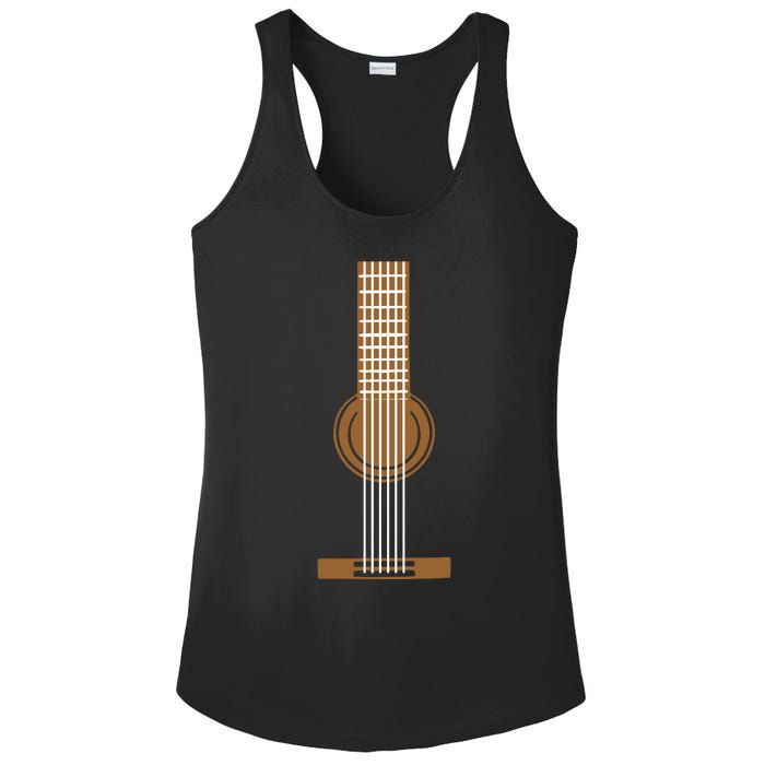 Guitar Strings Ladies PosiCharge Competitor Racerback Tank