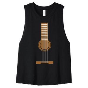 Guitar Strings Women's Racerback Cropped Tank