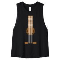 Guitar Strings Women's Racerback Cropped Tank