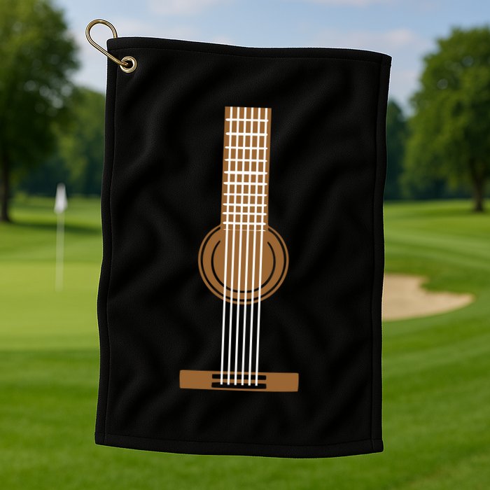 Guitar Strings Golf Towel