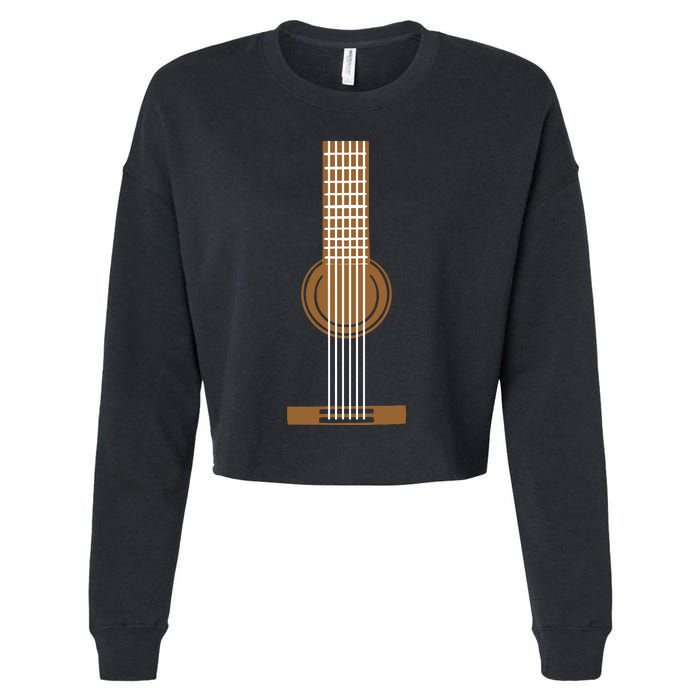 Guitar Strings Cropped Pullover Crew