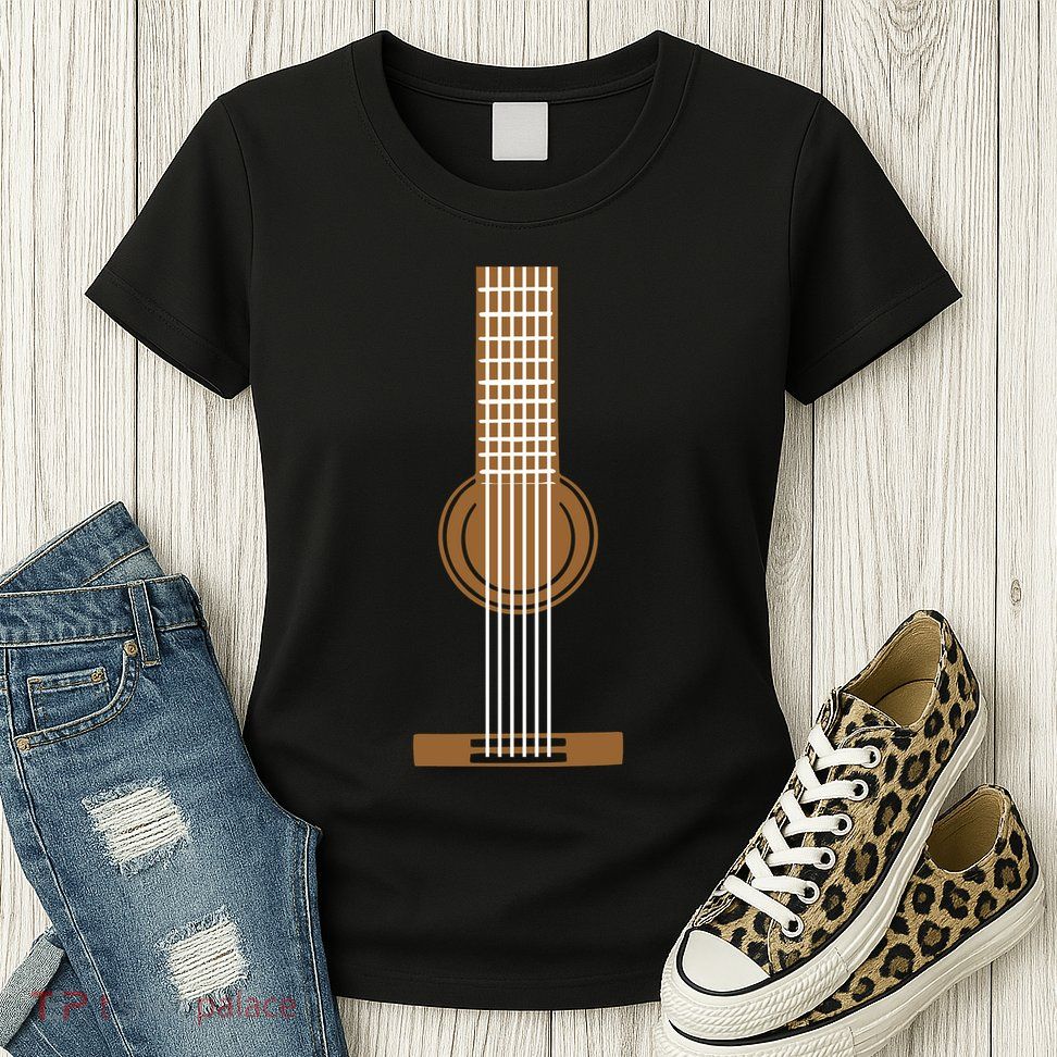 Guitar Strings Womens T-Shirt