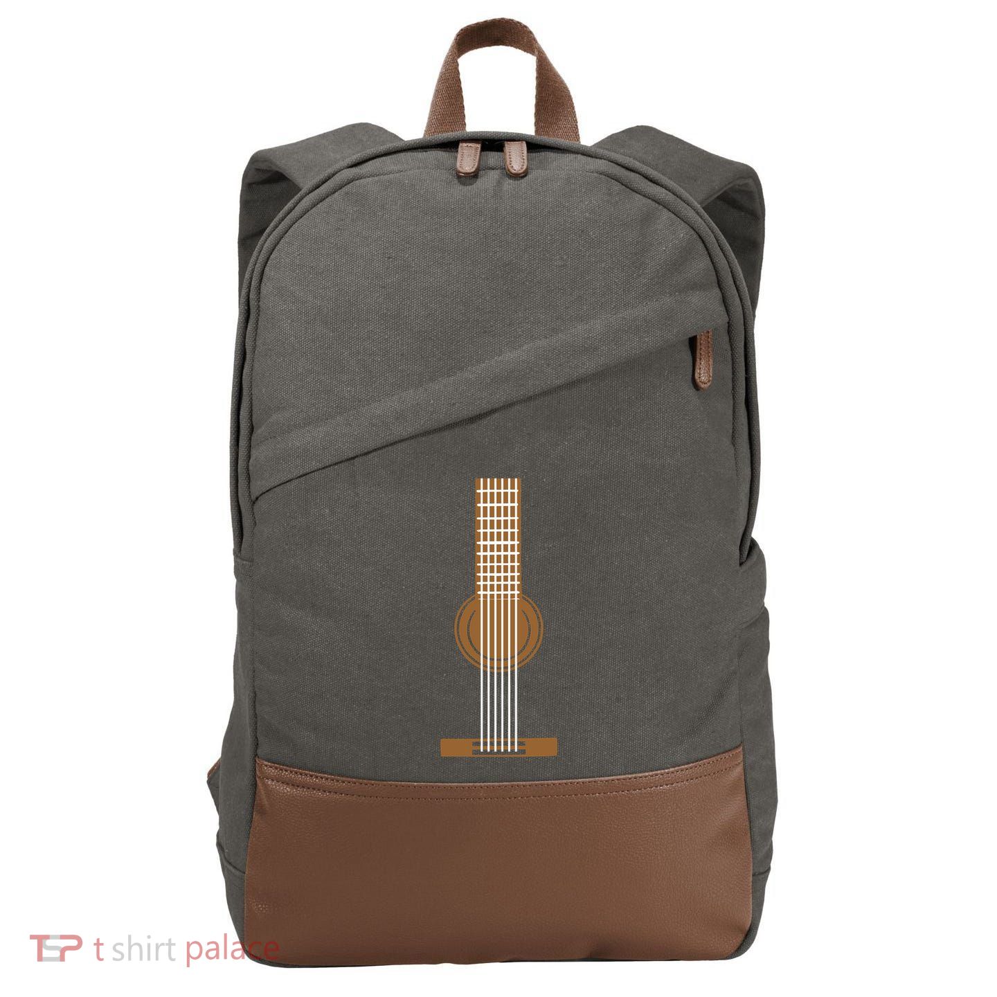 Guitar Strings Cotton Canvas Backpack