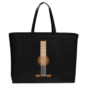 Guitar Strings Cotton Canvas Jumbo Tote