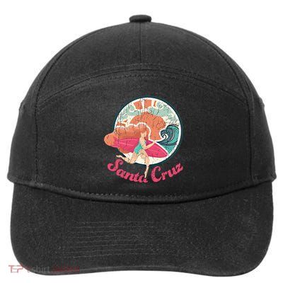Girl Surf Gift Santa Cruz Surfing Gift 7-Panel Snapback Hat