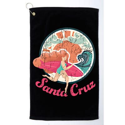 Girl Surf Gift Santa Cruz Surfing Gift Golf Towel