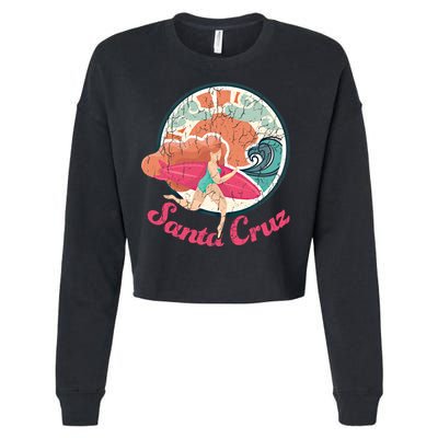 Girl Surf Gift Santa Cruz Surfing Gift Cropped Pullover Crew