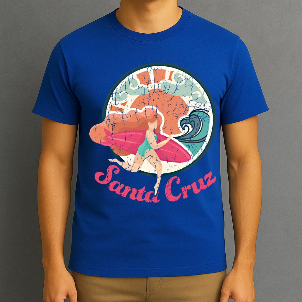 Girl Surf Gift Santa Cruz Surfing Gift T-Shirt