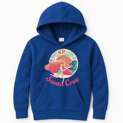 Girl Surf Gift Santa Cruz Surfing Gift Kids Hoodie