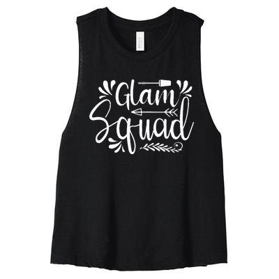 Glam Squad Women's Racerback Cropped Tank