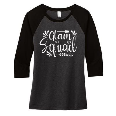 Glam Squad Women's Tri-Blend 3/4-Sleeve Raglan Shirt