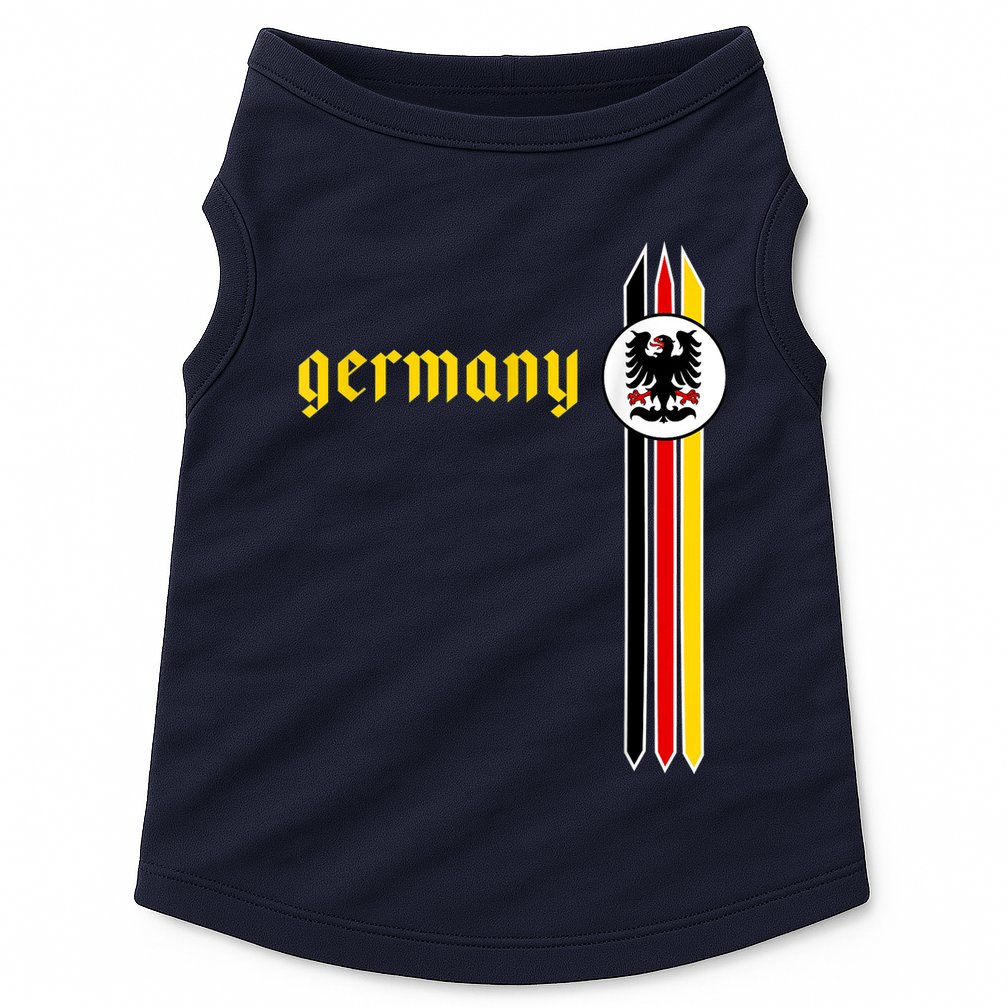 Germany Soccer - German Flag Jersey - Deutschland Doggie Tank