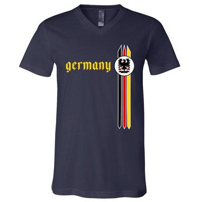 Germany Soccer - German Flag Jersey - Deutschland V-Neck T-Shirt