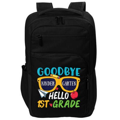 Graduation Shirt Goodbye Kindergarten Hello 1st Grade School Impact Tech Backpack