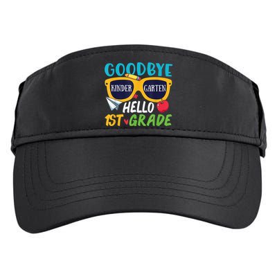 Graduation Shirt Goodbye Kindergarten Hello 1st Grade School Adult Drive Performance Visor
