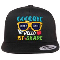 Graduation Shirt Goodbye Kindergarten Hello 1st Grade School Flatbill Hat