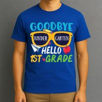 Graduation Shirt Goodbye Kindergarten Hello 1st Grade School T-Shirt