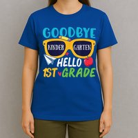 Graduation Shirt Goodbye Kindergarten Hello 1st Grade School T-Shirt