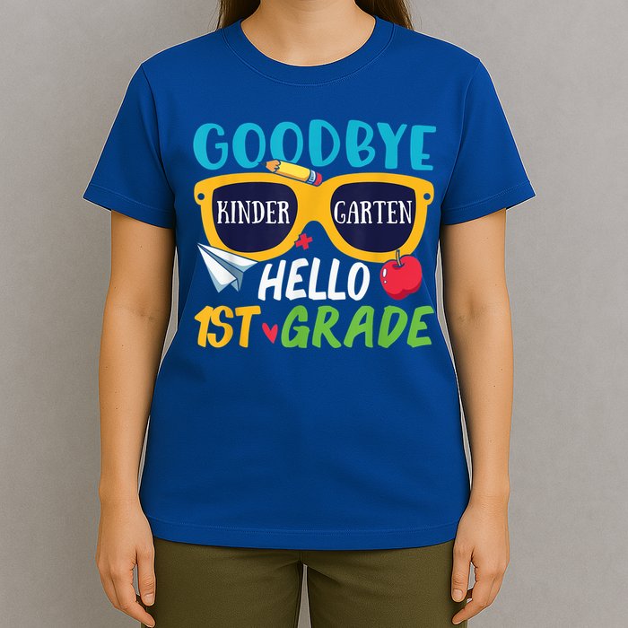 Graduation Shirt Goodbye Kindergarten Hello 1st Grade School T-Shirt