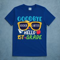 Graduation Shirt Goodbye Kindergarten Hello 1st Grade School T-Shirt