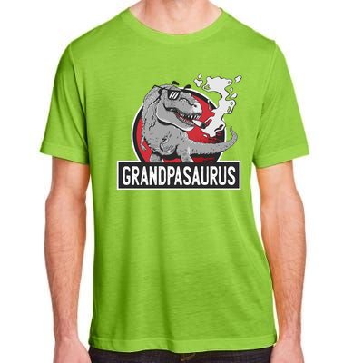 Grandpasaurus Smoking Grandpa Trex Funny Adult ChromaSoft Performance T-Shirt