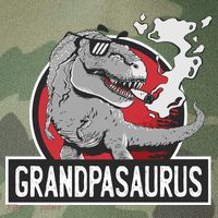 Grandpasaurus Smoking Grandpa Trex Funny Legacy Tie Dye Trucker Hat