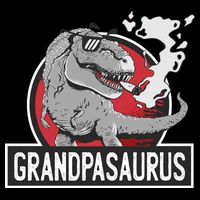 Grandpasaurus Smoking Grandpa Trex Funny Performance Shirt
