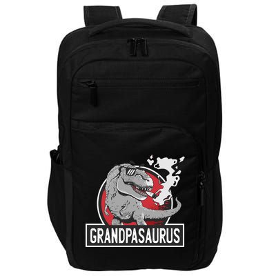 Grandpasaurus Smoking Grandpa Trex Funny Impact Tech Backpack