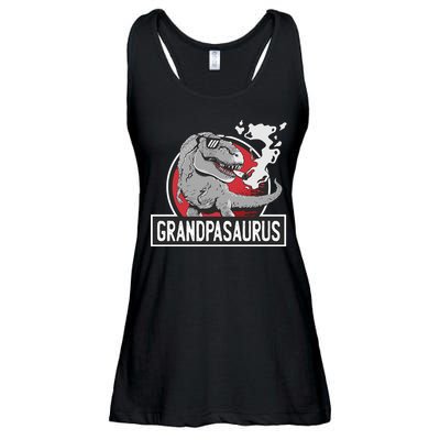 Grandpasaurus Smoking Grandpa Trex Funny Ladies Essential Flowy Tank