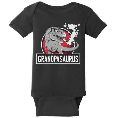 Grandpasaurus Smoking Grandpa Trex Funny Baby Bodysuit