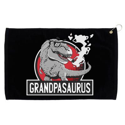 Grandpasaurus Smoking Grandpa Trex Funny Grommeted Golf Towel