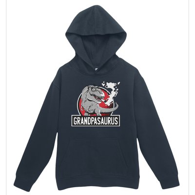 Grandpasaurus Smoking Grandpa Trex Funny Urban Pullover Hoodie