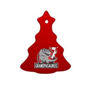 Grandpasaurus Smoking Grandpa Trex Funny Ceramic Tree Ornament