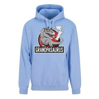 Grandpasaurus Smoking Grandpa Trex Funny Unisex Surf Hoodie