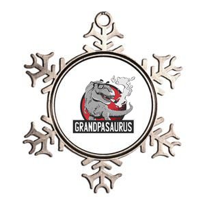 Grandpasaurus Smoking Grandpa Trex Funny Metallic Star Ornament