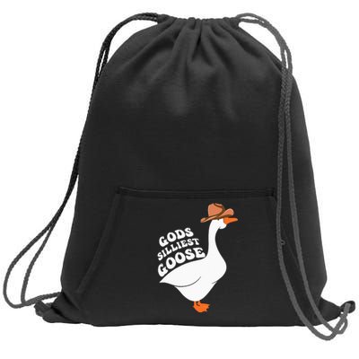 Gods Silliest Goose Sweatshirt Cinch Pack Bag