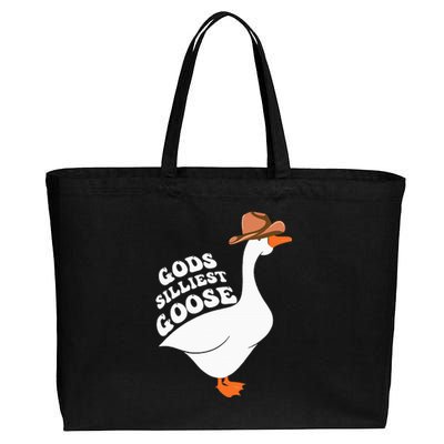 Gods Silliest Goose Cotton Canvas Jumbo Tote