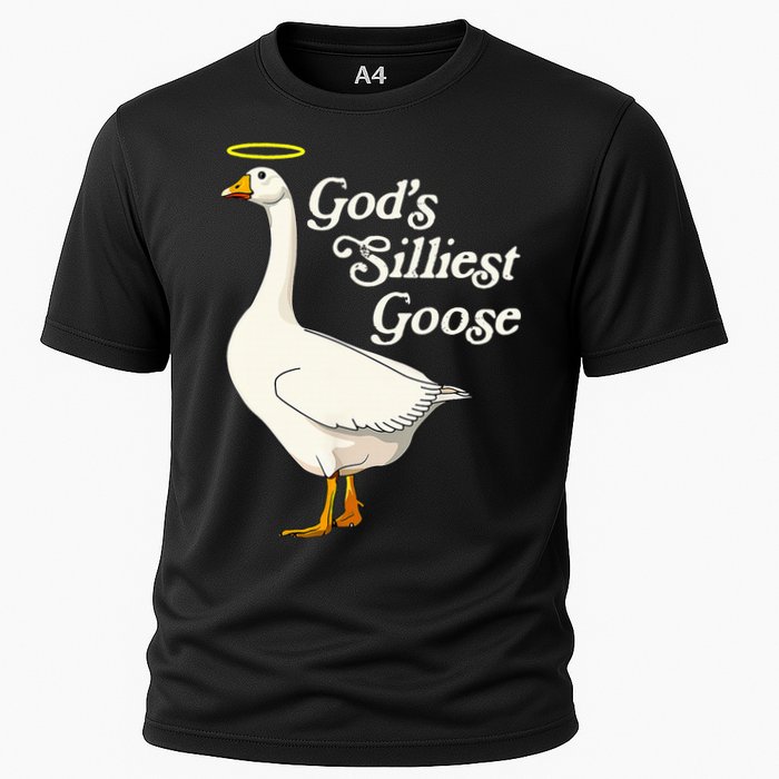 God's Silliest Goose God's Silliest Goose Duck Funny Cooling Performance Crew T-Shirt