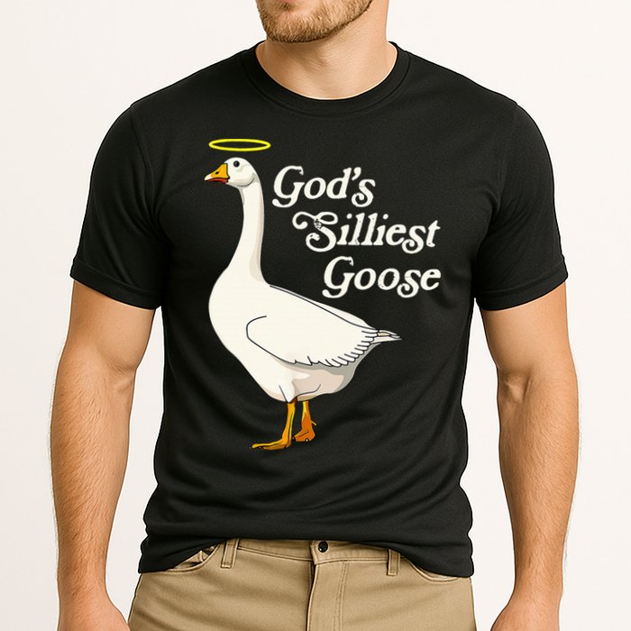 God's Silliest Goose God's Silliest Goose Duck Funny Cooling Performance Crew T-Shirt