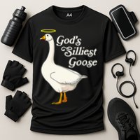 God's Silliest Goose God's Silliest Goose Duck Funny Cooling Performance Crew T-Shirt