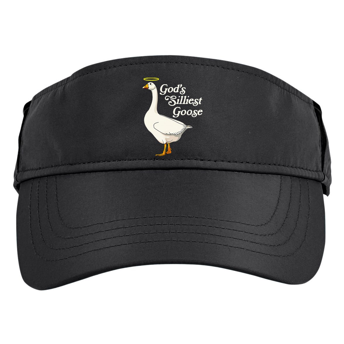 God's Silliest Goose God's Silliest Goose Duck Funny Adult Drive Performance Visor