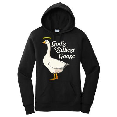God's Silliest Goose God's Silliest Goose Duck Funny Women's Pullover Hoodie