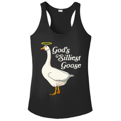 God's Silliest Goose God's Silliest Goose Duck Funny Ladies PosiCharge Competitor Racerback Tank