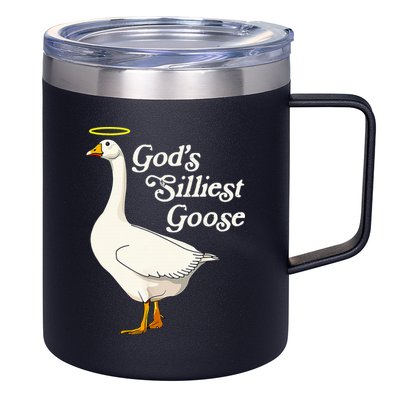 God's Silliest Goose God's Silliest Goose Duck Funny 12oz Stainless Steel Coffee Mug