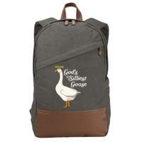 God's Silliest Goose God's Silliest Goose Duck Funny Cotton Canvas Backpack