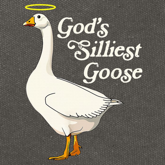 God's Silliest Goose God's Silliest Goose Duck Funny Cotton Canvas Backpack