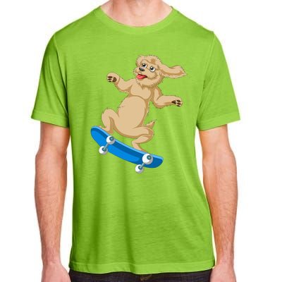 Goldendoodle Skateboarding Adult ChromaSoft Performance T-Shirt