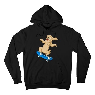 Goldendoodle Skateboarding Hoodie