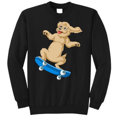 Goldendoodle Skateboarding Sweatshirt