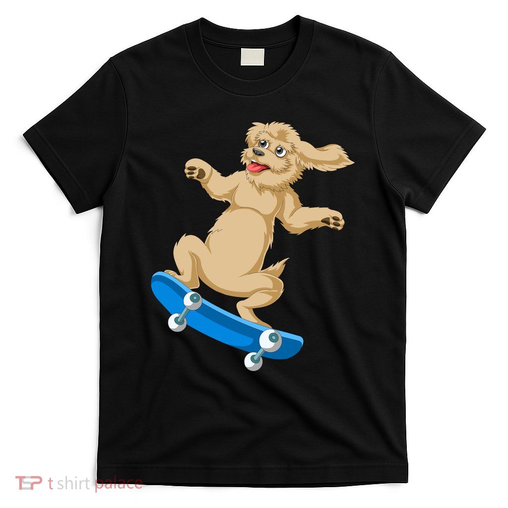 Goldendoodle Skateboarding T-Shirt
